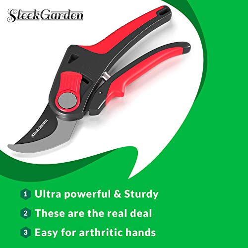 Pruning Shears, Sharp Bypass EZ-Cut, Handheld Gardening Tools