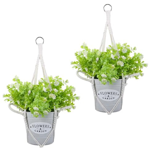 Macrame Plant Hanger 2 Pack Hanging Planters Baskets for Indoor Plant