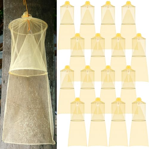 Qualirey 8 Pack Spotted Lanternfly Trap Lanternfly Killer for Tree,Yellow - color: Yellow