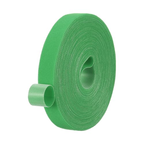 PATIKIL 0.8" x33FT Hook and Loop Tape Double-Sided Nylon Strips Green - color: Green, size: 0.8"x33FT