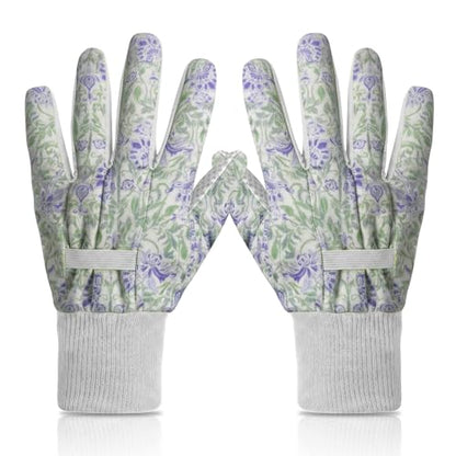Women's Gardening Gloves Weeding and Thorn Resistant Work Gloves for Digging Planting Pruning Raking-Grown - color: White