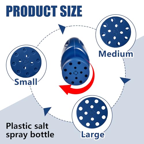 ZXJ Handheld Seed Shaker – Hand Spreader - 90oz Capacity Multi-Purpose Spreader for Fertilizer, Grass Seed, Ice Melt & Lawn Care - Blue - color: Blue