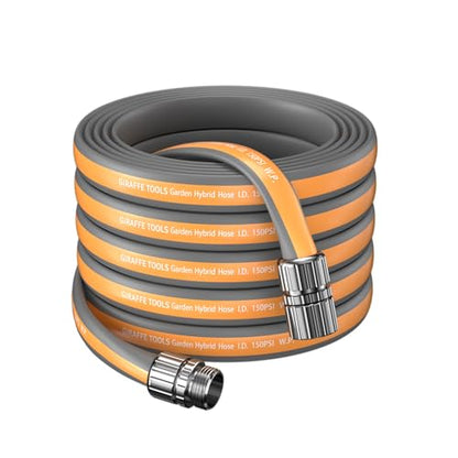 Giraffe Tools 75FT Garden Hose Lay Flat Lightweight Flexible Water Hose - size: 75FT