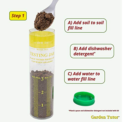 Garden Tutor Soil pH and Soil Texture Test kit Bundle