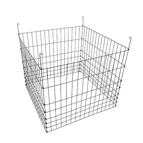 Garden Wire Compost Bin 36x36x30 inches, Black, Garden Bed Fencing