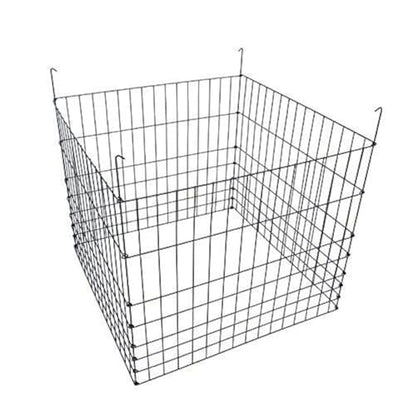 Garden Wire Compost Bin 36x36x30 inches, Black, Garden Bed Fencing