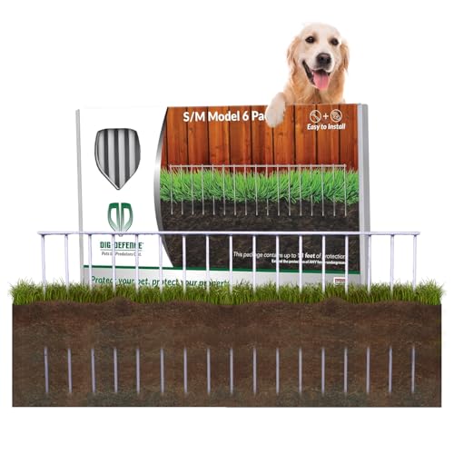 Dig Defence Original Animal Barrier Garden Fence - Small/Medium, 6 Pack - style: Pack of 6