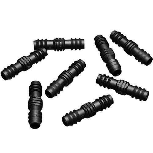 Maitys 8 Pcs 1/2 Inch Soaker Hose Connectors for Drip Irrigation,Elbow - style: Joiner