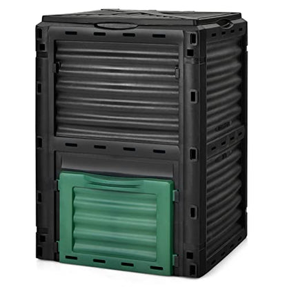 IRONMAX Garden Compost Bin, Outdoor 80 Gallon (300L) Composter, BPA Free Material & Easy Assembly, Composting Barrel for Fast Creation of Fertile Soil