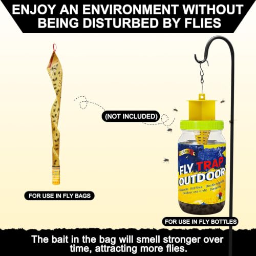 Fly Bait Attractant Trap Refill Packets 15x30g for Reusable Traps Outdoors - size: 15 pack