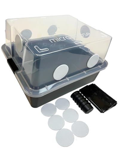 Myco Labs Grower's Select Mushroom 48Q Monotub Fruiting Chamber with Filter Disks and Liner - size: 48 Quart