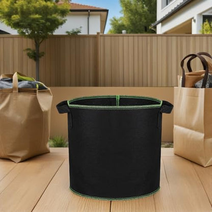 DOITOOL 6pcs Non-Woven Fabric Grow Bags with Handles 4 Gallon Plant Nursery Pots for Indoor and Outdoor Vegetable Seedlings Breeding