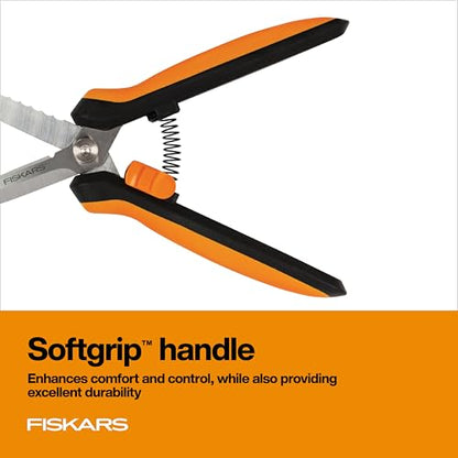 Fiskars 8" SoftGrip Pruning Shears, Multipurpose Garden Snips with Sheath - style: Snips