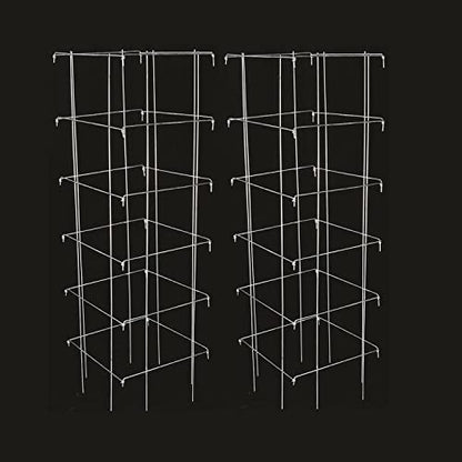 Tomato and Plant Vine Support Cages Square Steel 4 Feet High Set of 2