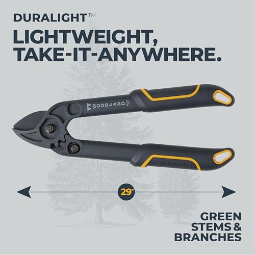 Woodland Tools Duralight Compact Lopper, 16 Inch Anvil Branch Cutter with Gear Assist and Glass-Filled Nylon Handles, Lightweight Tree Pruner for Dry Branches, Tight Spaces, and Everyday Yard Work - style: Duralight Compact Lopper