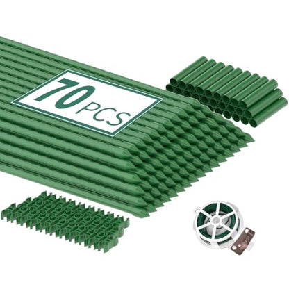 PROWORX Garden Plant Stakes, 16 Inch 70 Pack DIY 4ft 5ft 6ft Tomato Stakes - size: 16 Inch 70 Pack