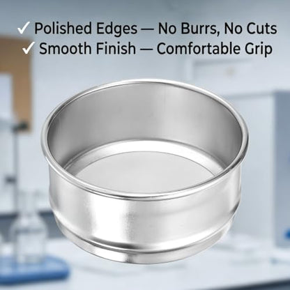 PATIKIL Lab Sieve 2800 Mesh(0.003mm) 4"(10.2cm) Diameter Sifting Screen - size: 2800 Mesh(0.003mm)/4"(10.2cm) Dia