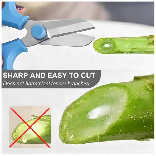 4 PCS Stainless Steel Garden Flower Scissors, Stems, Fruit Picking Trimming