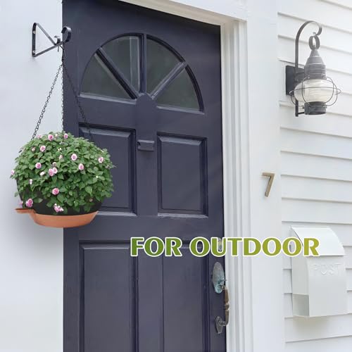 GARDIFE Hanging Planters, Self Watering, Black 12 Inch 2 Pack with Drainage - color: Black, size: 12 Inch