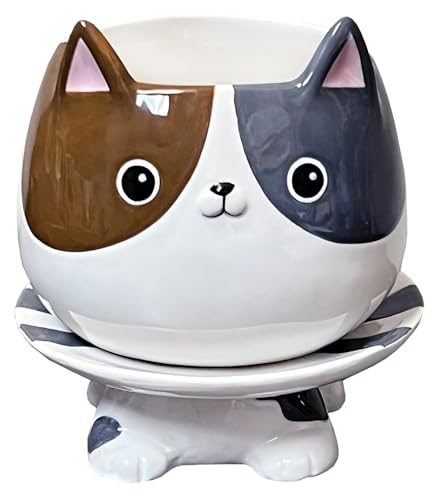 Streamline Imagined Ceramic Planter Pot - Cat - color: Cat