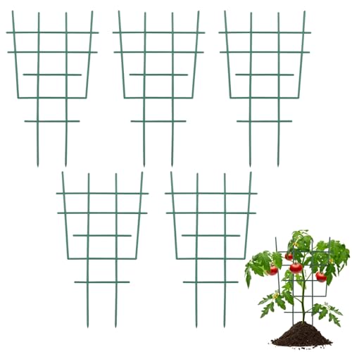 DOITOOL 12 Inch Small Plant Trellis for Potted Plants, 5-Pack