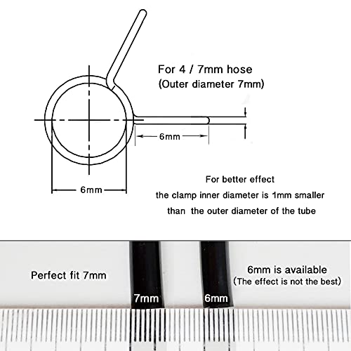 1/4" Irrigation Hose Clamp, Firm and Leak-Proof, Easy to Install, Solution for Leaking of Drip Irrigation Kit Connector, Irrigation Fit, Irrigation part, 100pcs