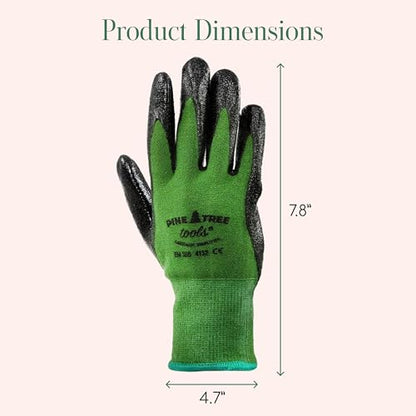 Bamboo Gardening Gloves – Rubber Coated, Touchscreen Friendly, Breathable & Lightweight – for Men & Women