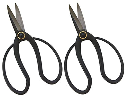Garden Guru Bonsai Scissors - Traditional Butterfly Bonsai Pruner Shear for Precise Trimming Pruning and Deadheading of Flowers Plants, Japanese Bonsai Garden Tools (180mm 2 Pack) - style: 180mm 2 Pack