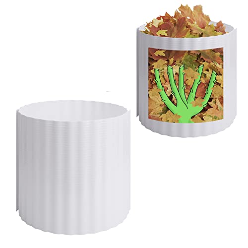 DECOHS 8 Pcs Winter Rose Collar, Connectable Warm Rose Cones for Plant