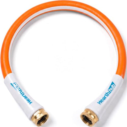 Short Garden Leader Hose - 5/8 Inch Lightweight All-Weather Water Hose - Durable And Flexible, Leakproof Connections, Kink Resistant - Rubber Garden Hose With 3/4" Fittings(4 ft) - size: 4 FT