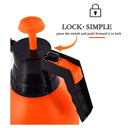 Joywayus 2PCS 68OZ Garden Pump Sprayer Portable Yard & Lawn Sprayer for Spraying/Watering 0.5Gallon - color: Orange