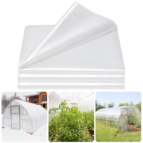 Legigo 10 X 50 Ft Clear Greenhouse Plastic, Plant Covers Freeze Protection - size: 10 x 50 Ft