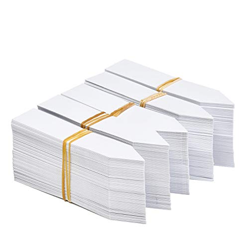 MIHEY 1000 Pcs Plant Tags and Labels - Plastic Waterproof Garden Markers - color: White