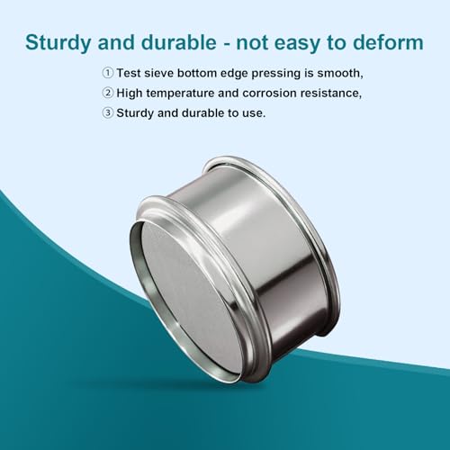 2.36" (6cm) Full 304 Stainless Steel Mini Lab Sieve, 100 Mesh(0.15mm) - size: 100 Mesh(0.15mm)/Ф2.4in(6CM)