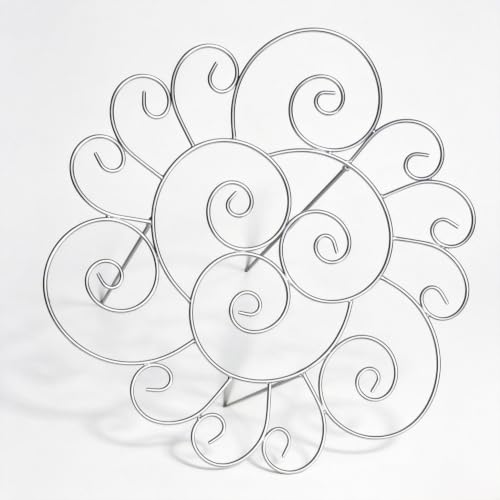 Metal Plant Support Ring for Garden Peony Cage Stand, Decorative Flower Hoop Stackable Plant Stake Rustproof Metal Support Cage Indoor Outdoor Potted Plant Support (Medium) - size: Medium