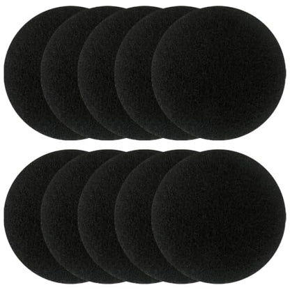 10 Pack Charcoal Filters – 7.25 Inch Round, Extra Thick 0.3 Inch, Longer Lasting Activated Carbon for Kitchen Countertop Compost Bin