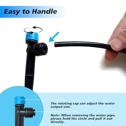 230FT Drip Irrigation System with 1/4" & 1/2" Tubing