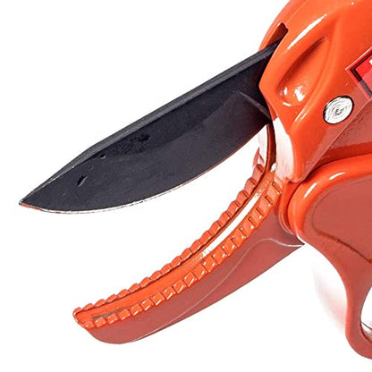 P3 Ratcheting Hybrid Bypass MEDIUM TO LARGE HANDS Anvil Blade Design Heavy Duty Metal Hand Pruner With Knuckle Guard Cuts Green Or Dead Wood Up To 1 Inch
