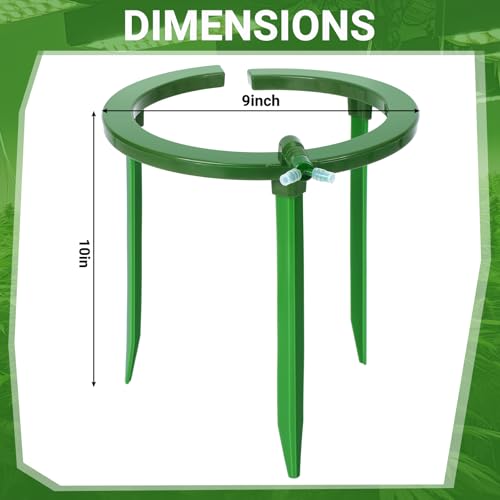 Tujoe 4 Sets Drip Irrigation Ring Tree Water Ring 3 Leg Support, 9 Inch - size: 9 Inch