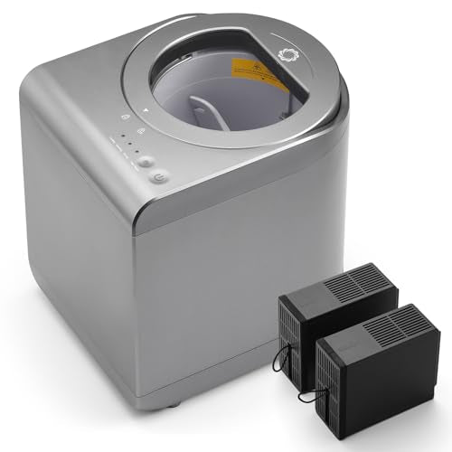 Airthereal R500-V Electric Composter, Visual Glass Cover, 2.5L, Gray - color: Gray, size: Visual Glass Cover