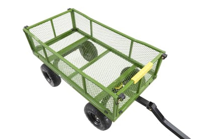 Gorilla Carts Steel Utility Garden Cart, 800 lb. Capacity, Flat Free Tires