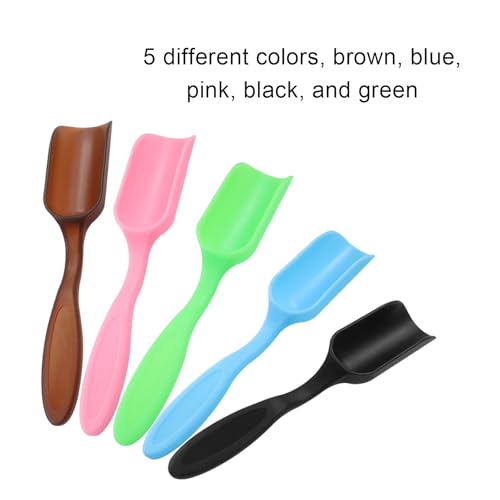 10Pcs Plastic Mini Gardening Shovel Spoons, Colorful - color: brown, blue, pink, black, and green(10pcs)