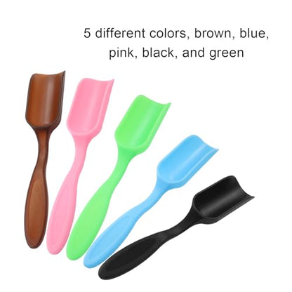 10Pcs Plastic Mini Gardening Shovel Spoons, Colorful - color: brown, blue, pink, black, and green(10pcs)