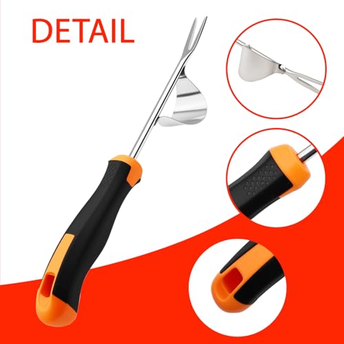 Heran ‌2026 Weed Puller Tool, 3 Pcs Garden Hand Weeder Set – Stainless Steel Manual Weeder Tool with Ergonomic Handle, Crack & Crevice Weeding Tools for Gardening
