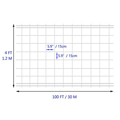 White Trellis Netting 4x100 ft Heavy Duty Garden Netting Polypropylene Plant Support Net for Climbing Vegetables Fruits Flowers - size: 4x100 ft