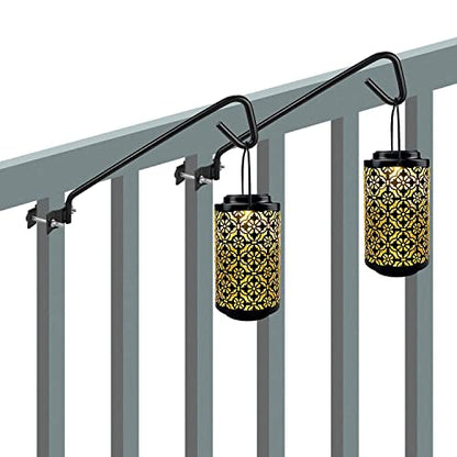 2 Packs 11 Inch Fence Deck Hook Rail Hanging Mounting Kit Heavy Duty Bird Feeder Hook Decorative Hanger for Bird Feeders Planters Suet Baskets Lanterns on Balcony Porch Railing Fence - size: 11in Long Fence Hook-2 Packs