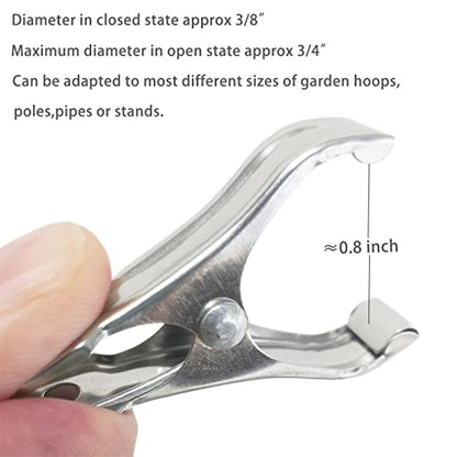 40Pcs Garden Clips for Netting, 2'' Metal Greenhouse Clamps to hoop