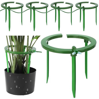Tujoe 4 Sets Drip Irrigation Ring Tree Water Ring 3 Leg Support, 12 Inch - size: 12 Inch
