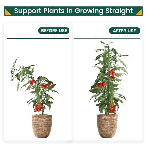 PROWORX 48 Inch 4 Ft Plant Support Garden Stakes for Outdoor Plants, 25 PCS - size: 4 Ft 25 Pack