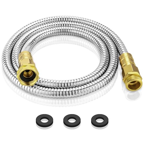 Rosy Earth Garden Hose 5 FT, 304 Stainless Steel Metal Water Hose - size: 5FT